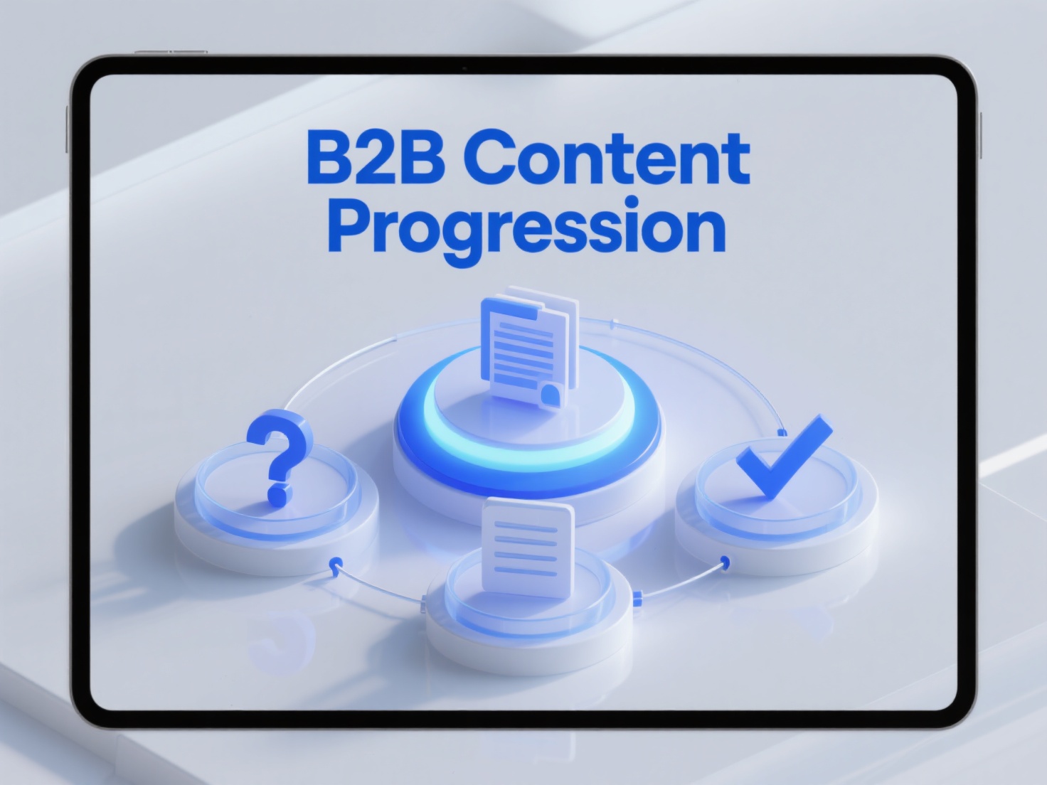 For long decision cycles, how should B2B enterprises design multi-stage content to meet different search intents?
