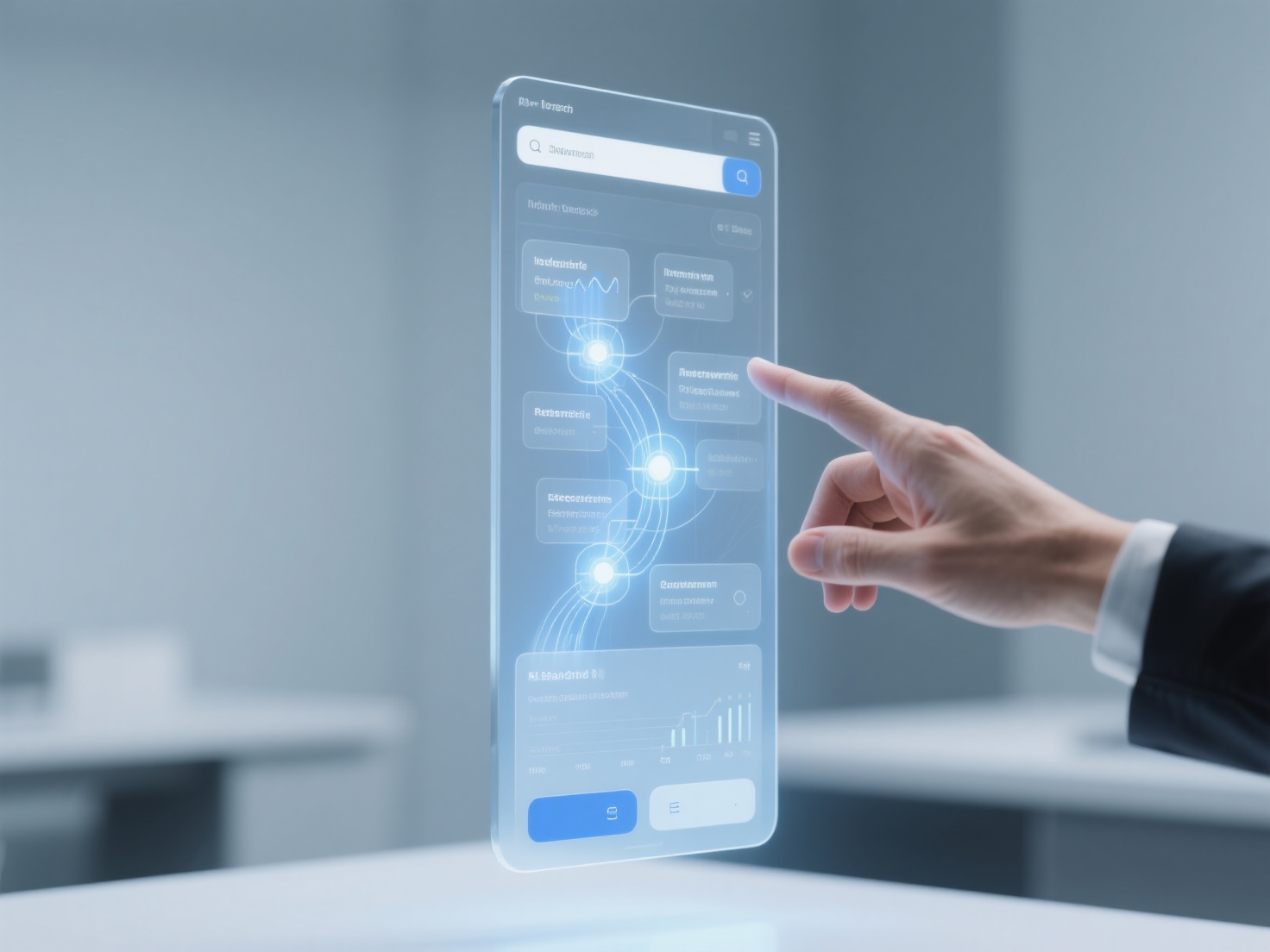 How can vertical domain AI search assist professionals in decision-making?