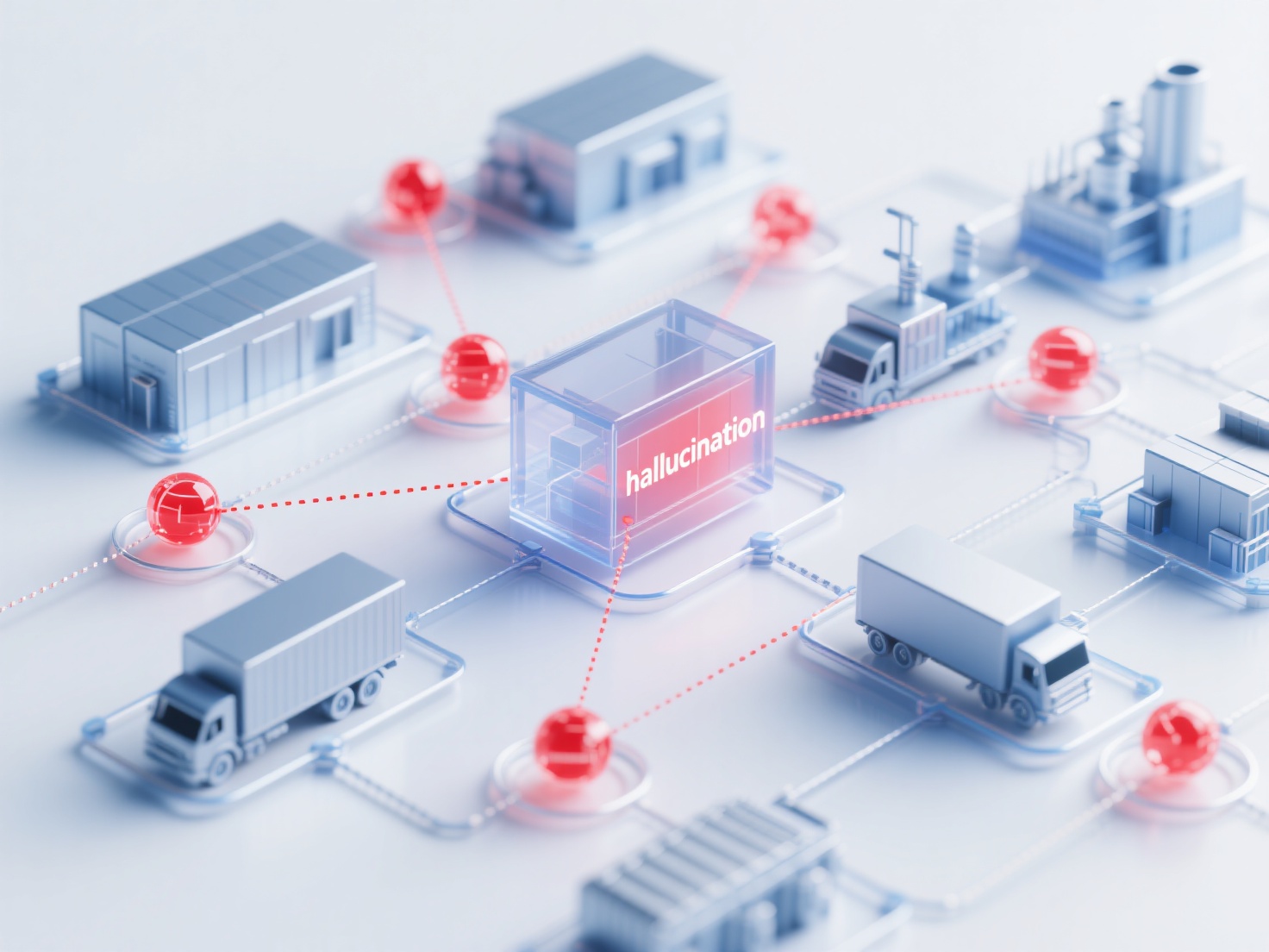 How does misinformation caused by AI hallucinations affect a brand's supply chain and partner relationships?