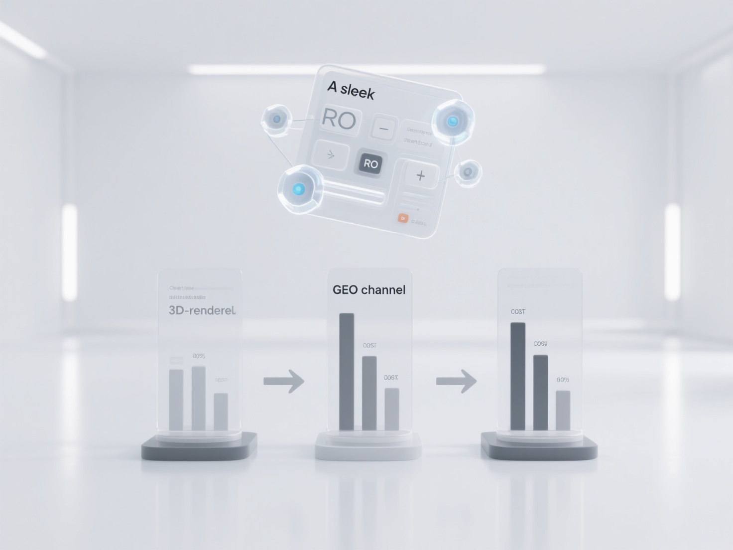 How does the calculation of GEO ROI account for cost differences across different GEO channels?