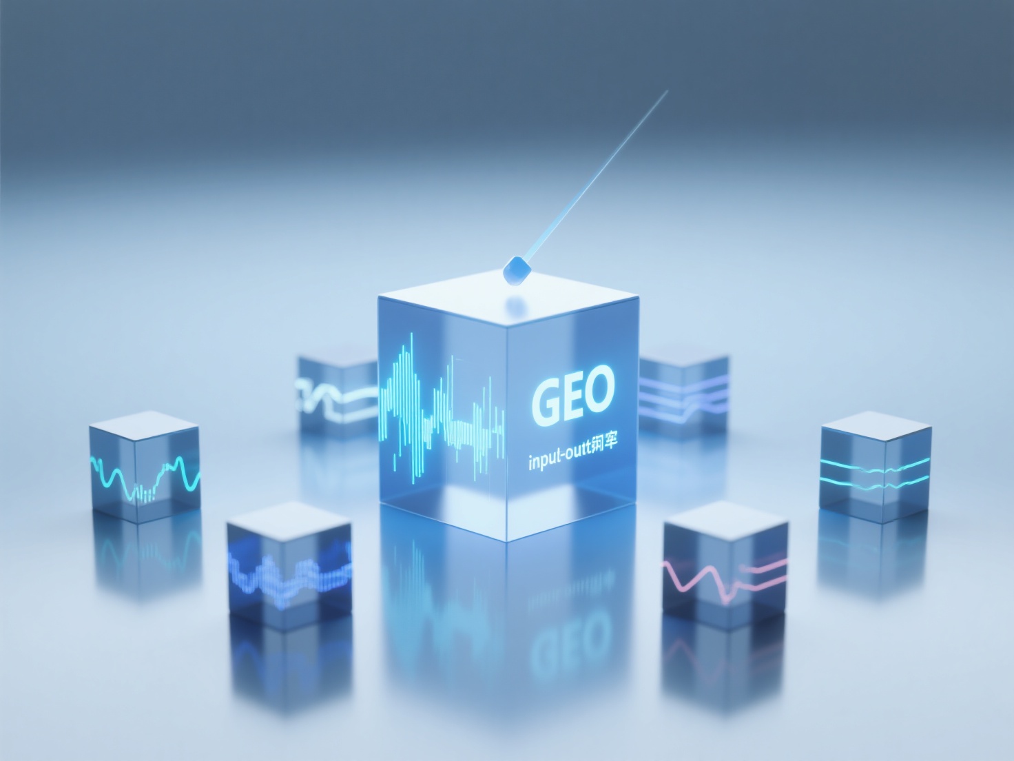 How does the calculation of GEO's input-output ratio compare with competitors?