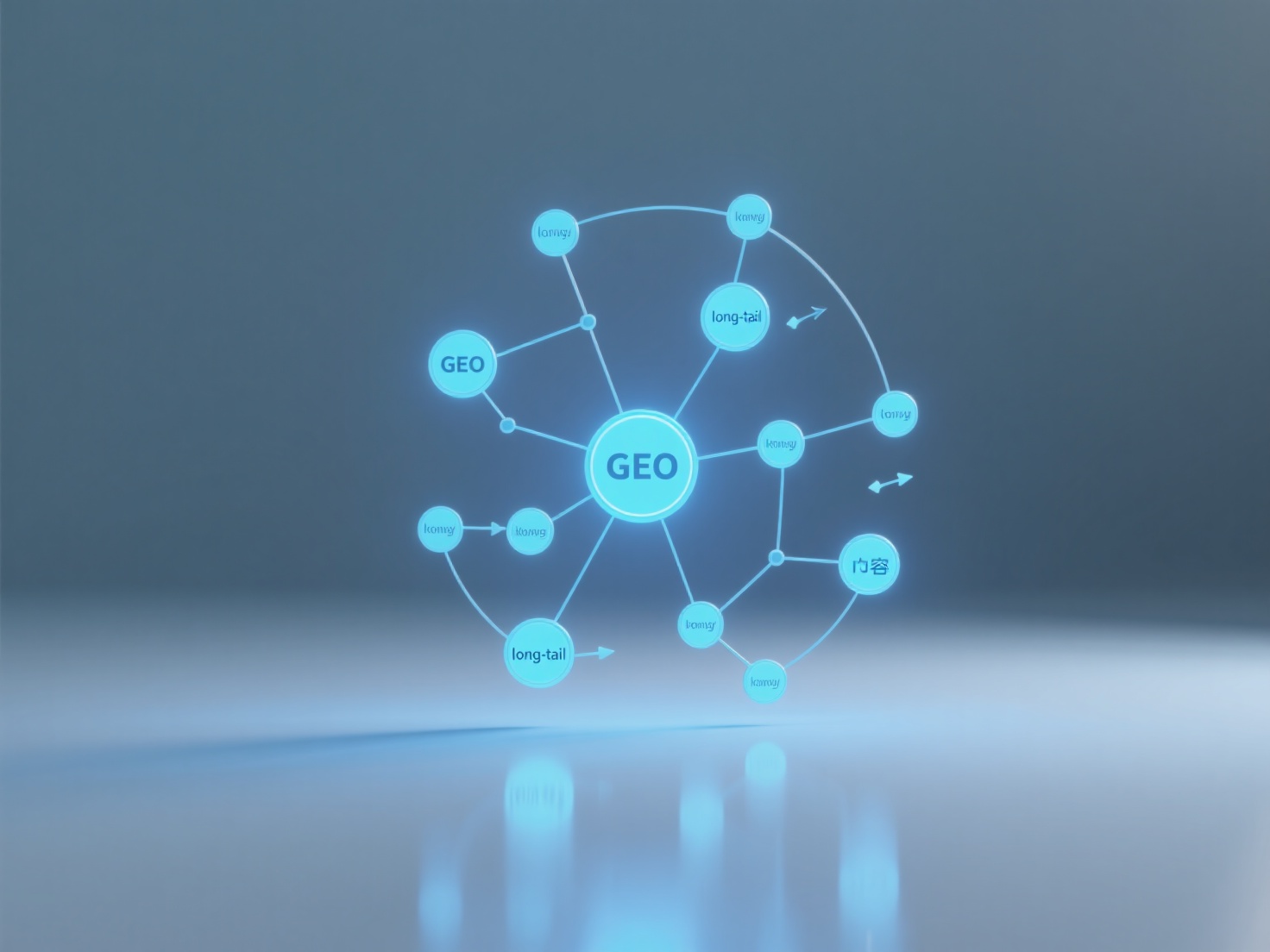 How does the knowledge graph promote the ranking of long-tail keywords in GEO content?