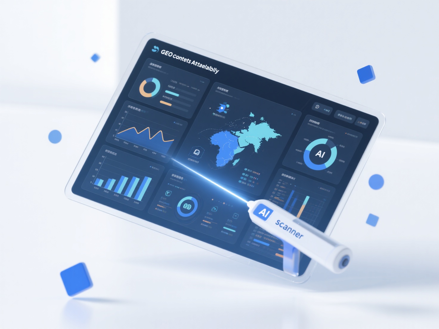 How is the AI readability of infographics for maintainability in GEO content?