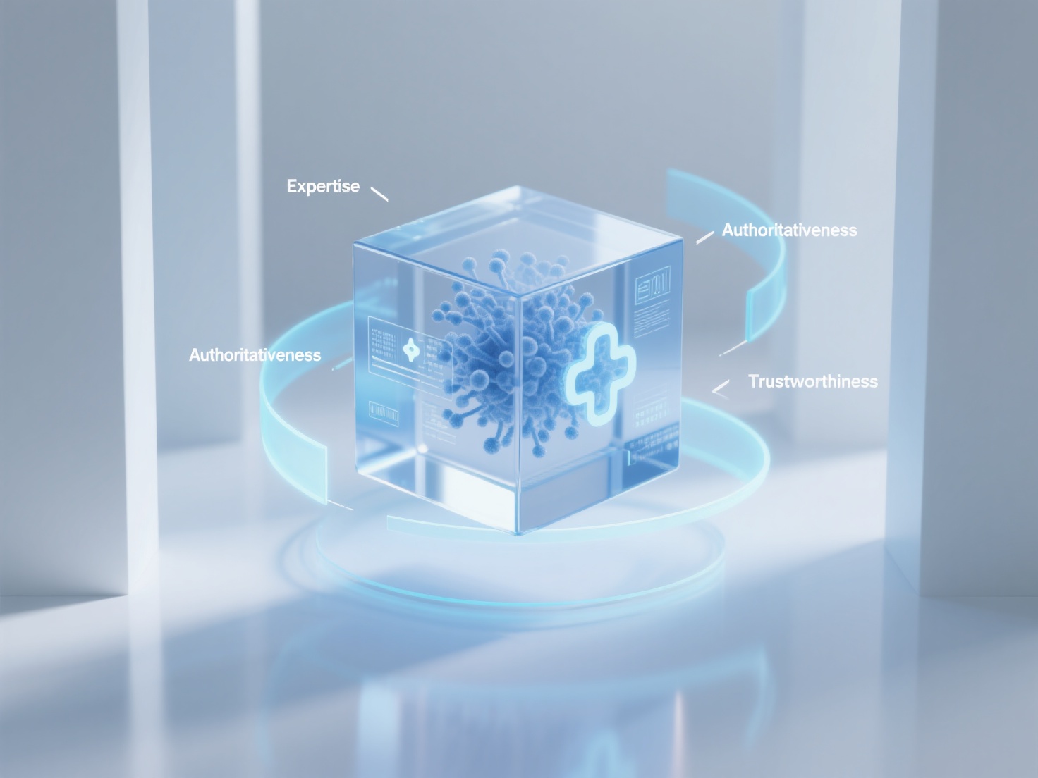 How is the E-E-A-T (Expertise, Authoritativeness, Trustworthiness) requirement for health-related content specifically reflected in GEO?