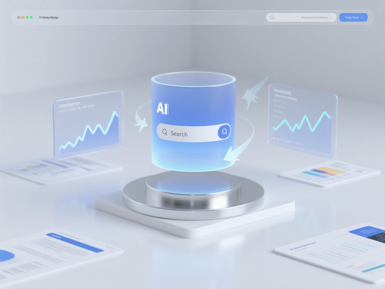 How to use vertical domain AI search for industry reports and trend analysis?