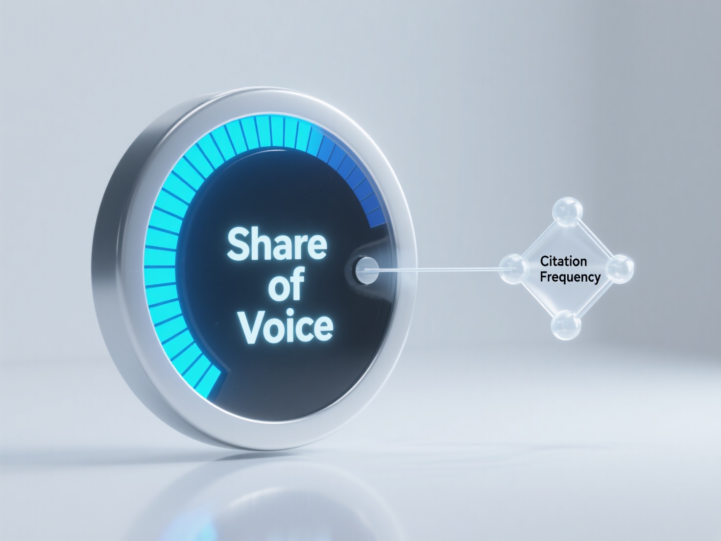 In GEO monitoring, does an increase in Share of Voice necessarily lead to an increase in citation frequency?