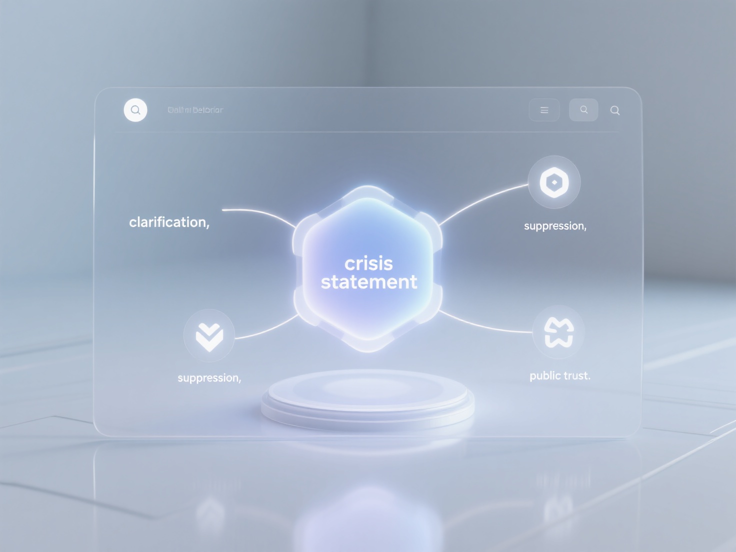 In negative content suppression strategies, how to use crisis public relations statements for clarification?