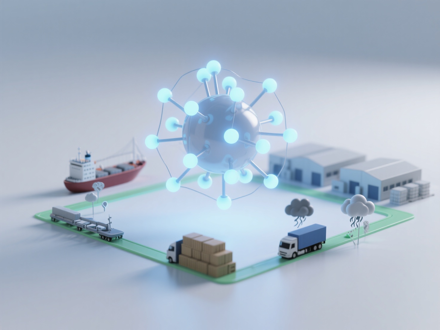 What are the applications of vertical domain AI search in supply chain risk management and logistics optimization?