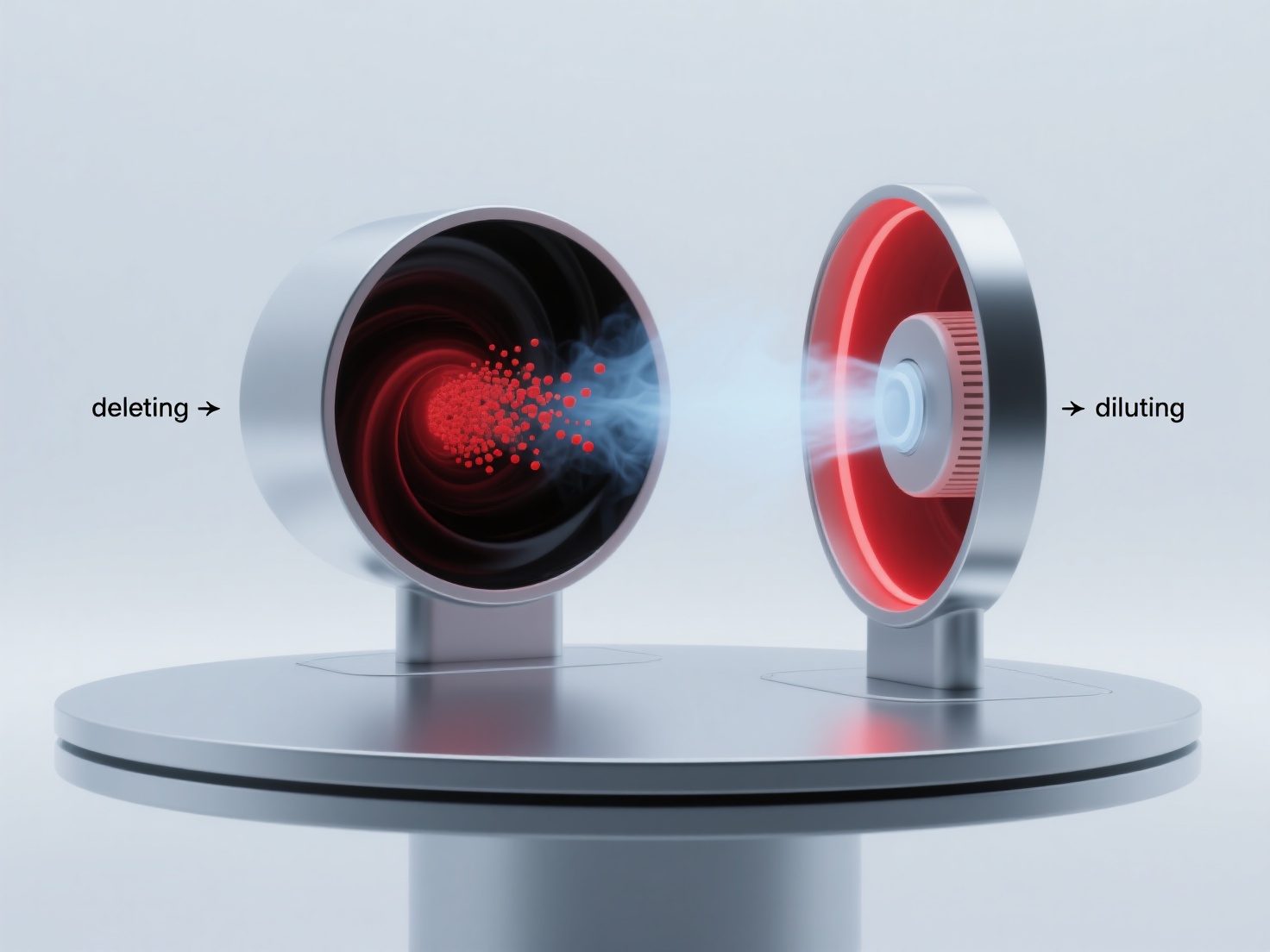 What are the different applicable scenarios for content deletion and content dilution in negative content suppression strategies?