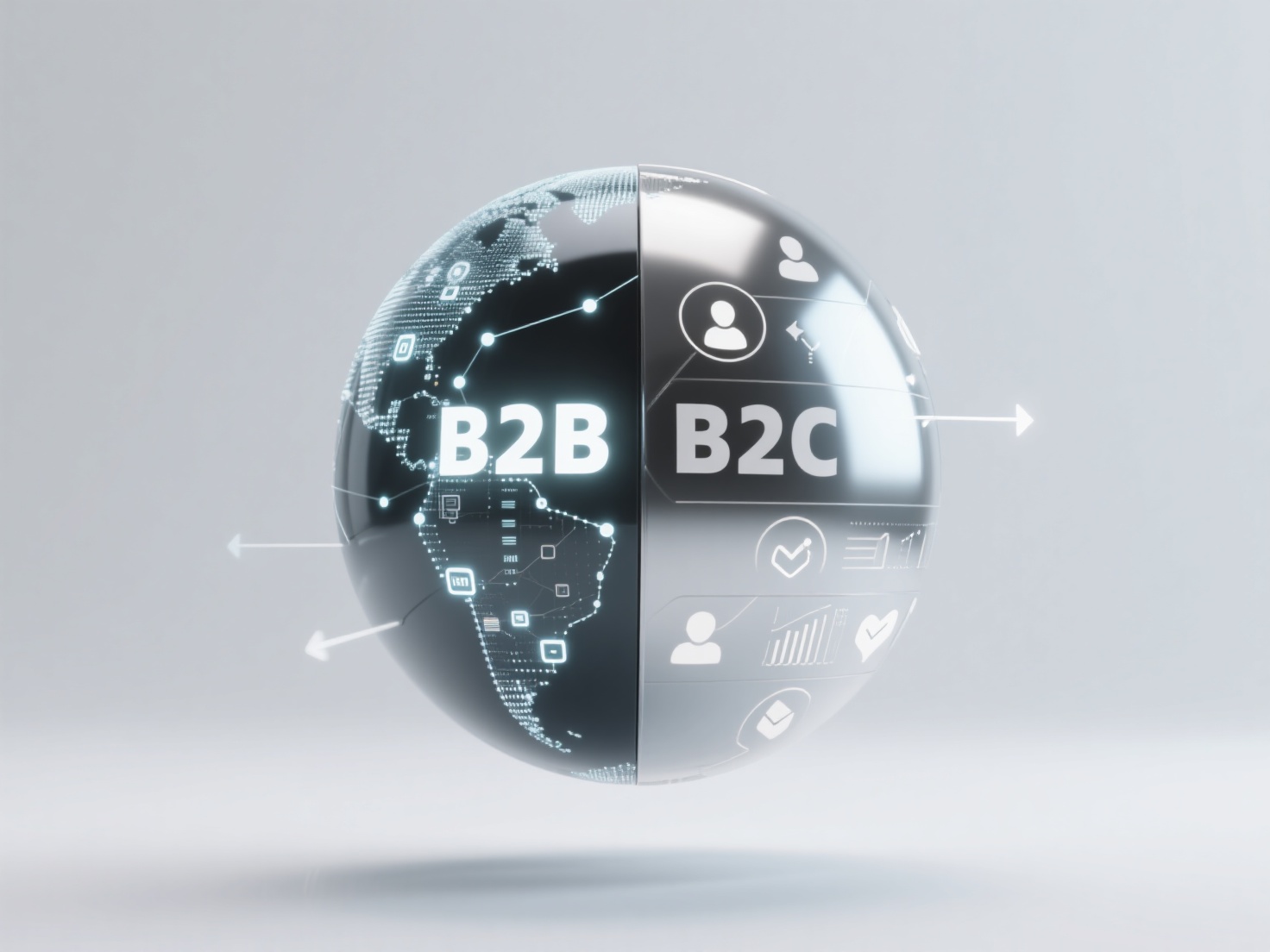 What are the different focuses that B2B and B2C enterprises should have in their GEO strategies?