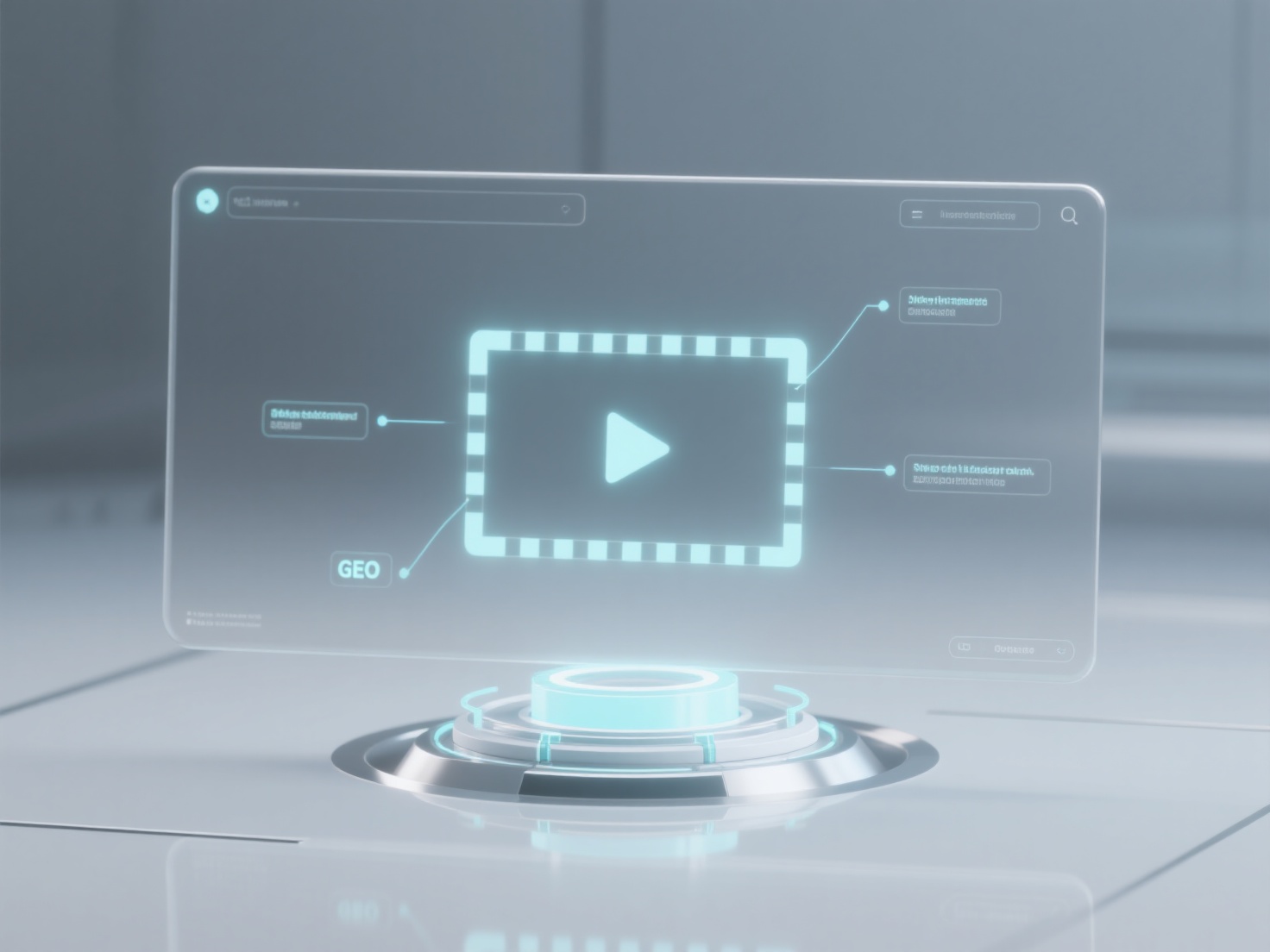 What is the semantic role of video subtitles and descriptions in GEO content?